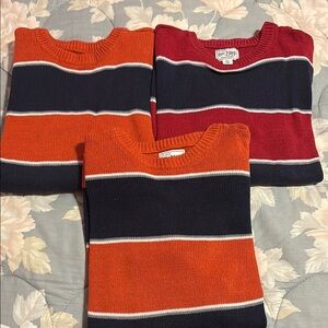 3 Boys Striped Sweaters (Size XL 14) - Children’s Place